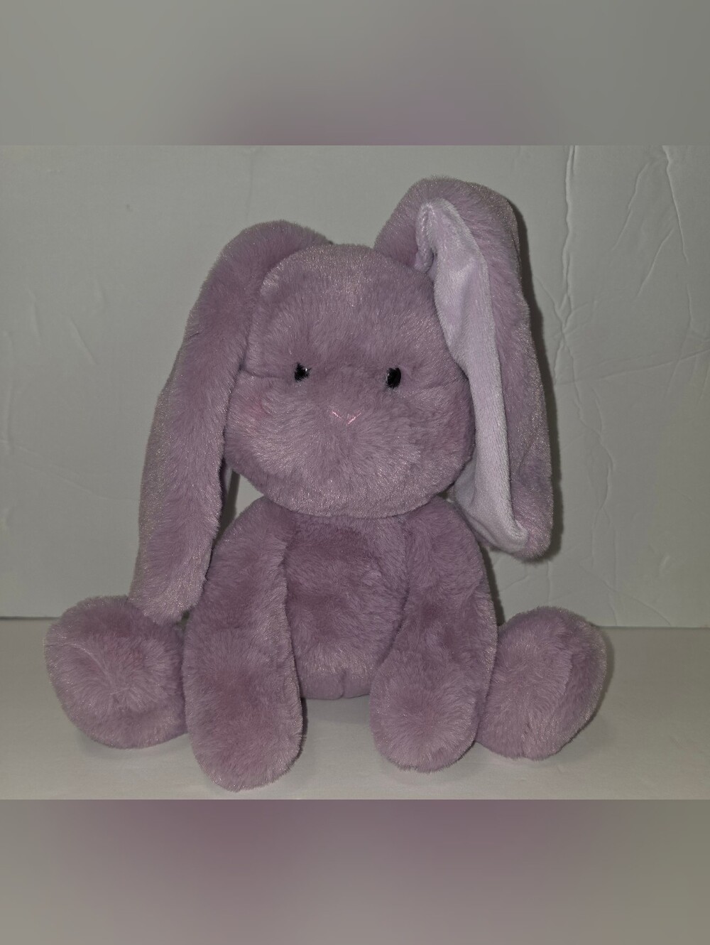 Plush Lavender Bunny Stuffed Animal - Soft Cuddly Kids Toy